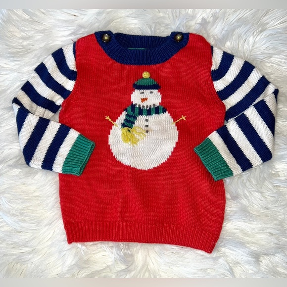 Mini Boden 12/18- 18/24 NWT Christmas sweater 🎄🎅🏼♥️ - Picture 1 of 1